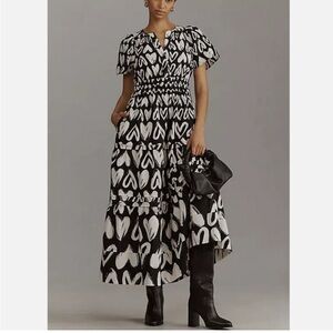 Anthropologie The Somerset Heart Maxi Dress